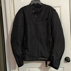 Men's black STREETS & STEEL Shell jacket with protection. Size XL